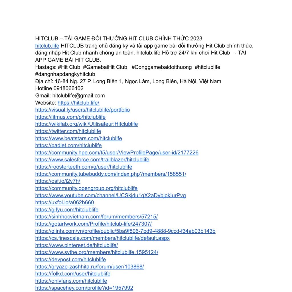 Khám Phá Https Hitclub.Group Nơi Giao Lưu Và Khám Phá Thú Vị